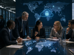 Representative image of government officials reviewing secure cloud and AI infrastructure, as sovereign cloud procurement becomes a geopolitical battleground for IBM, Microsoft, Amazon Web Services, and Google Cloud.