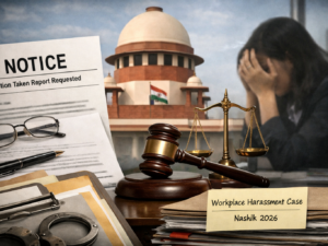 Representative image of a legal and workplace rights dispute in India after the National Human Rights Commission notices and the Supreme Court filing intensified focus on the Nashik workplace harassment and coercion case involving Tata Consultancy Services.