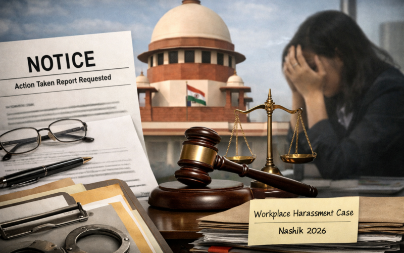Representative image of a legal and workplace rights dispute in India after the National Human Rights Commission notices and the Supreme Court filing intensified focus on the Nashik workplace harassment and coercion case involving Tata Consultancy Services.