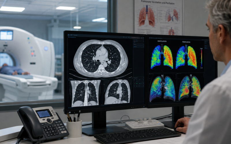 Representative image of advanced CT-based lung imaging technology, highlighting how 4DMedical’s contrast-free CT:VQ platform is drawing investor attention as ASX-listed 4DX scales hospital adoption, Medicare reimbursement, and clinical partnerships.