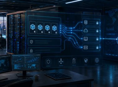 Representative image of secure enterprise AI agent infrastructure showing self-hosted sandboxes, encrypted MCP-style tunnels, and private cloud orchestration as Anthropic expands Claude Managed Agents for compliance-focused businesses.