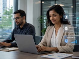 Representative image of AI-powered HR and finance workflow automation in a modern office setting, as Workday and Google Cloud expand their partnership to bring enterprise AI agents into everyday employee tasks.