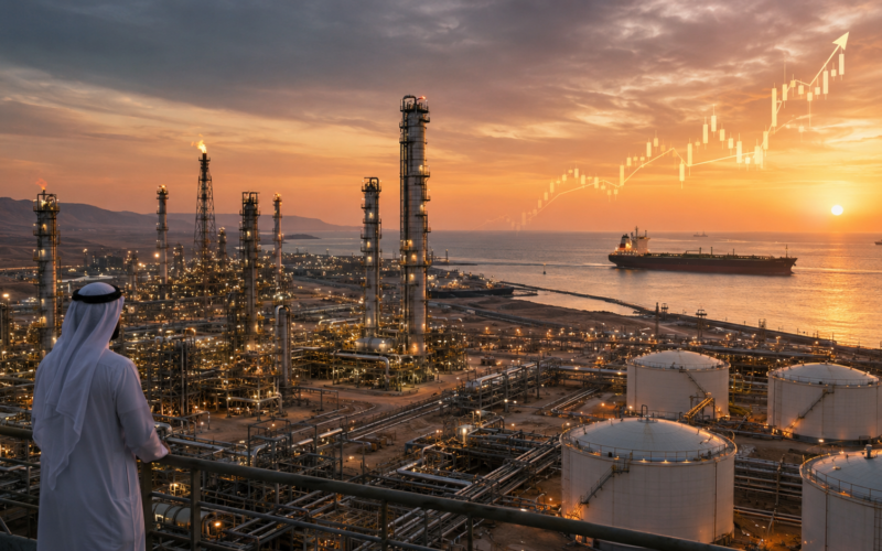 Representative image: Saudi Aramco’s strong first-quarter 2026 earnings highlight how higher crude flows, Gulf energy logistics, and Hormuz-related supply disruptions have reshaped investor sentiment around the world’s largest oil exporter.