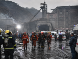 Representative image: Rescue workers respond outside a coal mine complex after the Liushenyu mine disaster in Shanxi, as China’s deadliest mining accident since 2009 renews scrutiny of coal safety, gas explosion risks and industrial regulation.