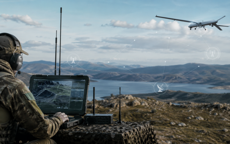 Representative image: Drone connectivity and secure communications technology are emerging as key themes for Elsight investors as the ASX-listed defence technology stock rallies on Halo platform momentum and Blue UAS List clearance.