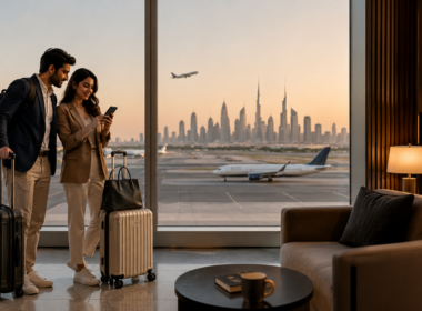 Representative image of digital travel booking and international hotel-led tourism expansion, reflecting EaseMyTrip’s Vision 2030 push into AI-powered travel planning, Dubai growth and non-air travel services.