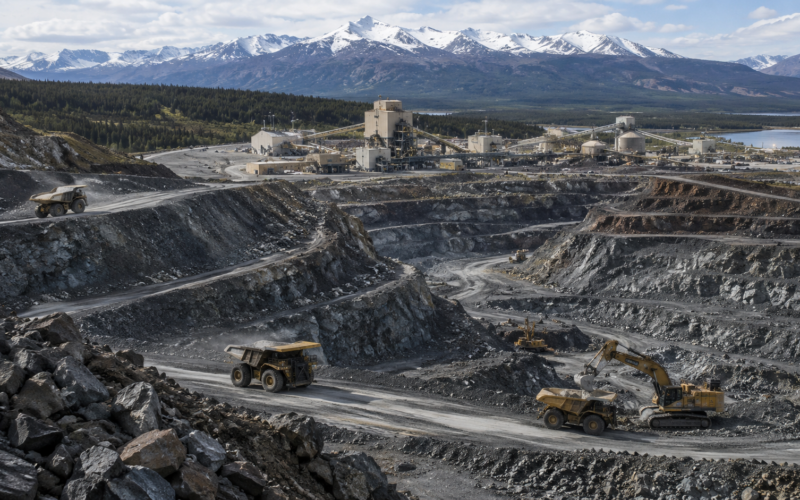 Representative image of a large North American gold mining operation, reflecting Equinox Gold’s planned acquisition of Orla Mining and the creation of an $18.5 billion Canada-focused gold producer with expanded production scale across key mining jurisdictions.