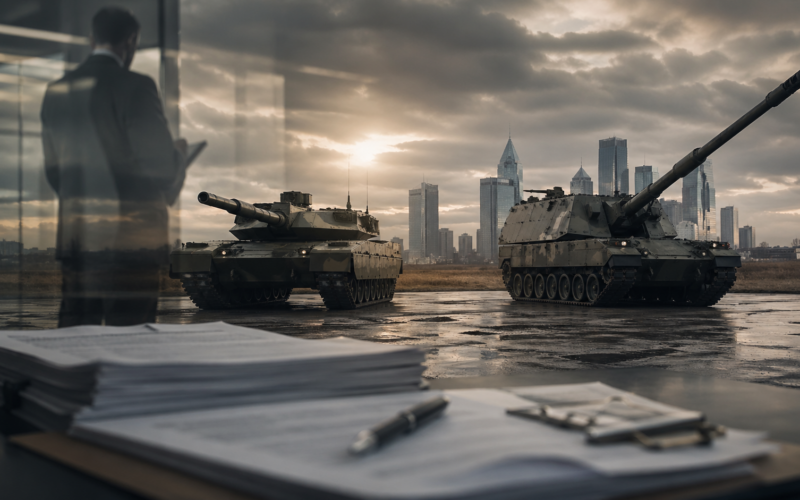 Representative image of European defence manufacturing and audit scrutiny as KNDS faces questions over a Qatar arms contract investigation ahead of its planned Frankfurt and Paris listing.