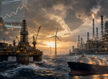 Representative image of Europe’s integrated oil and gas majors weighing dividends, buybacks, hydrocarbon growth, asset sales, and offshore wind exposure as Brent crude volatility reshapes energy capital allocation in 2026.