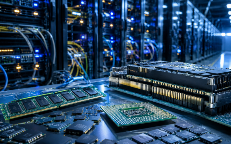 Representative image: Advanced memory chips and server hardware power artificial intelligence data centres as Micron Technology and Western Digital gain investor attention in the AI memory boom.
