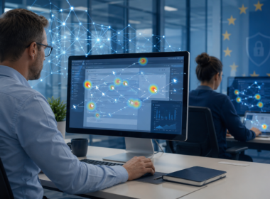 Representative image showing AI-powered workplace monitoring and computer activity tracking, as Meta Platforms faces growing scrutiny over employee data use, AI agent training and EU privacy rules.