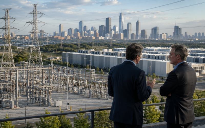 Representative image: Utility executives assess transmission infrastructure and data-center power demand as reported NextEra Energy and Dominion Energy merger talks put the US grid, AI electricity needs and a potential $400 billion utility tie-up in focus.