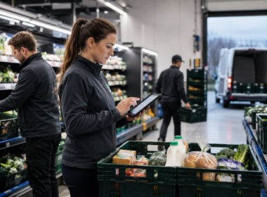 Representative image of grocery ecommerce fulfilment and last-mile delivery operations, reflecting how the Ocado Group plc and Asda partnership could reshape online grocery technology in the United Kingdom.