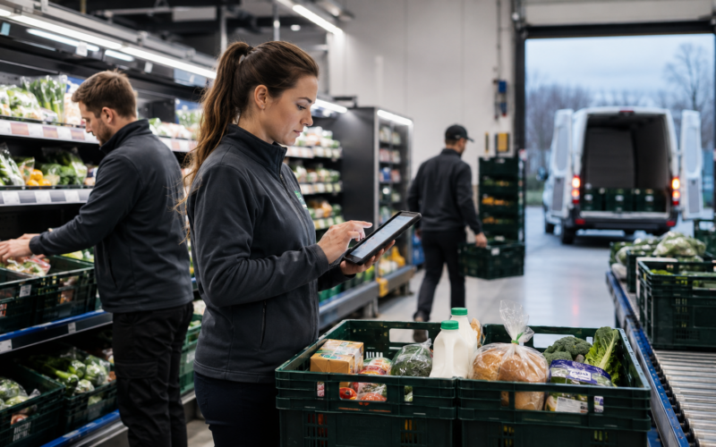Representative image of grocery ecommerce fulfilment and last-mile delivery operations, reflecting how the Ocado Group plc and Asda partnership could reshape online grocery technology in the United Kingdom.