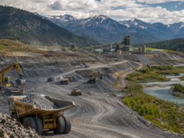 Representative image: A large-scale mining site in a mountainous landscape illustrates Perpetua Resources’ Stibnite Gold Project in Idaho, where a $2.9 billion EXIM loan approval could reshape U.S. antimony supply, critical minerals security, and domestic gold mining investment.