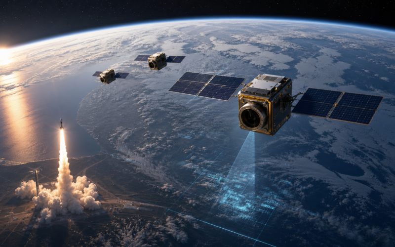 Representative image: Planet Labs’ Pelican satellite launch highlights how high-resolution Earth observation, AI-enabled imaging, and sovereign space capability are becoming critical tools for Sweden, NATO, and the wider defense intelligence market.