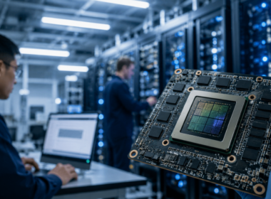 Representative image showing custom AI chip technology and data centre infrastructure, as Qualcomm’s reported ByteDance deal signals a wider shift in the semiconductor race beyond Nvidia.