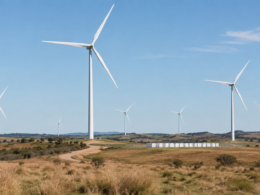 Representative image: A large onshore wind farm landscape reflects RWE’s Theodore Wind Farm project in Central Queensland, where a 1.1GW renewable energy development backed by Australia’s Capacity Investment Scheme could help power about 500,000 Queensland homes.