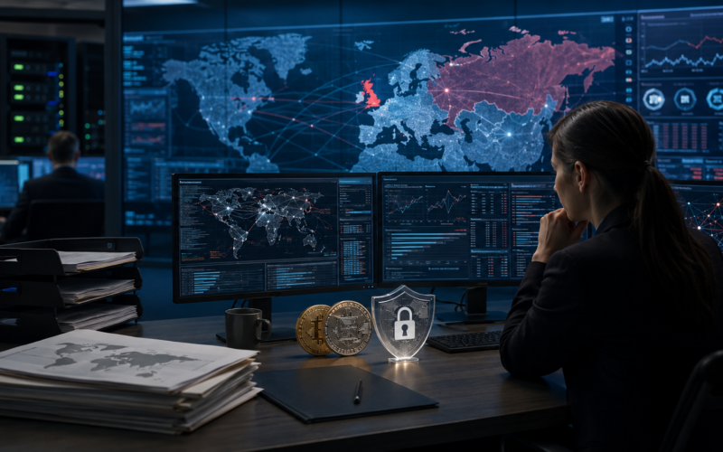 Representative image: UK sanctions on Russian crypto networks highlight how financial intelligence, digital asset monitoring and cyber enforcement are becoming central to the fight against sanctions evasion and shadow finance.