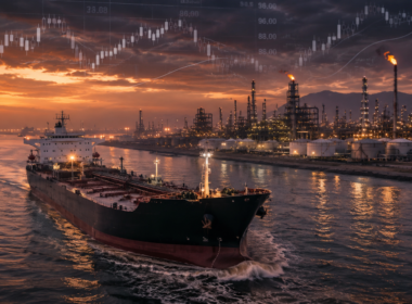 Representative image: A crude oil tanker moves near refinery infrastructure as Brent crude prices stay above $100, highlighting how United States and Iran tensions and Strait of Hormuz supply risks are reshaping global energy markets.