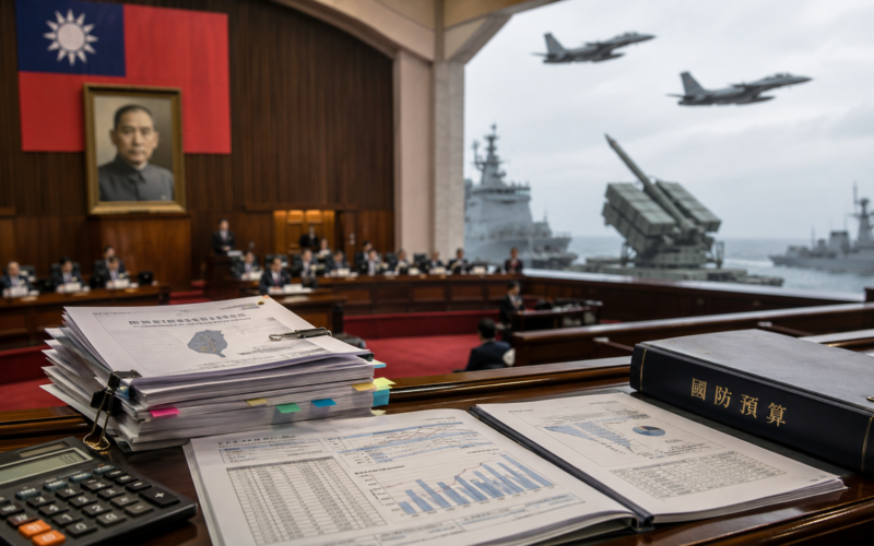 Representative image of Taiwan’s defence budget debate as Taipei approves a NT$780 billion special military spending package for United States arms purchases amid rising China security concerns.