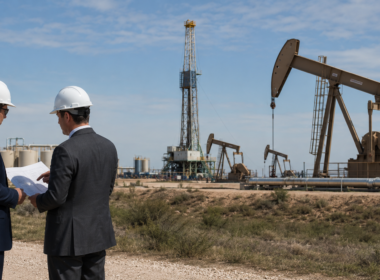 Representative image of a U.S. shale oilfield inspection site as upstream oil and gas dealmaking rebounds, with producers pursuing scale, drilling inventory and consolidation after Q1 2026 M&A activity hit a two-year high.