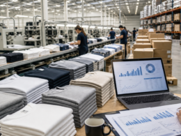 Representative image of apparel manufacturing and financial analysis as Gildan Activewear’s HanesBrands acquisition fuels UBS’s bullish 77% upside outlook for GIL stock.