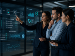 Representative image of enterprise teams using trusted data, workflow automation and agentic AI decisioning tools, reflecting the Experian and ServiceNow partnership to scale secure AI-driven operations across regulated industries.