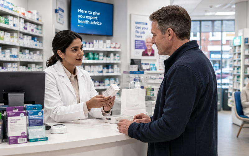 Representative image: The UK’s £340 million community pharmacy boost highlights how high street pharmacies could help improve NHS access, speed up everyday care and reduce pressure on GP appointments.