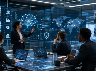Representative image of enterprise AI integration and secure data workflows, illustrating how the Tata Consultancy Services and Mistral Forge partnership could help global businesses and governments deploy custom AI models at scale.