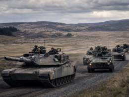 Representative image of armoured vehicles on a European training route, illustrating how rising infantry fighting vehicle and main battle tank procurement is reshaping Europe’s defence market and NATO land-force readiness.
