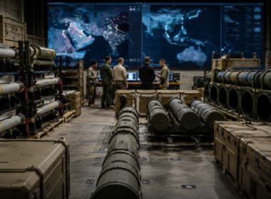 Representative image of a military command center and missile stockpile planning room as United States defence readiness faces new scrutiny after the Iran war depleted key Tomahawk, Patriot and THAAD inventories, raising concerns over Taiwan, Ukraine and Indo-Pacific deterrence.