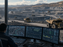Representative image: Autonomous haul trucks operating inside a digitally connected open-pit mine highlight how mining fleet management software is becoming the control layer behind equipment strategy, productivity, and long-cycle original equipment manufacturer commitments.