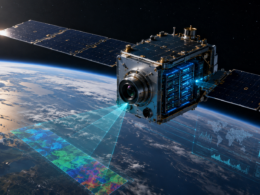 Representative image of an orbital data centre satellite processing hyperspectral imaging data in low Earth orbit, as Pixxel and Sarvam target India’s next leap in AI-powered space infrastructure.