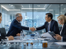 Representative image of pharmaceutical mergers and acquisitions in 2026, as major drugmakers use record dealmaking firepower, patent cliff pressure, and China-sourced biotech innovation to rebuild global pipelines.