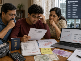 Representative image: Indian students and families are facing a tougher 2026 study abroad cost crunch as INR depreciation, United States visa delays, and rising airfares increase the financial pressure of overseas education planning.