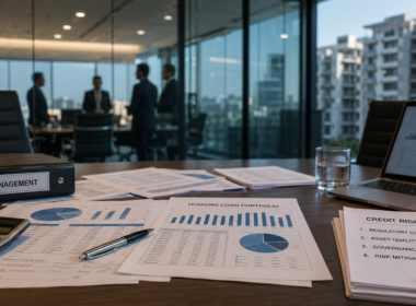 Representative image: Housing finance reports and credit-risk documents reflect Aavas Financiers’ simultaneous CFO and CRO transition, highlighting governance scrutiny, regulatory oversight, asset quality and funding discipline.