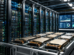 Representative image of high-density AI compute infrastructure as Alphabet’s $920 million-a-month SpaceX agreement sharpens investor focus on Google Cloud capacity, GOOGL stock sentiment, and the artificial intelligence infrastructure race.