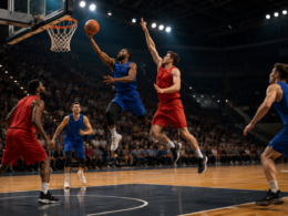 Representative image of a fast-paced 3-on-3 basketball game, reflecting BIG3 Basketball’s planned public listing through Graf Global Corp. and growing investor interest in GRAF, sports business, and SPAC-backed league expansion.