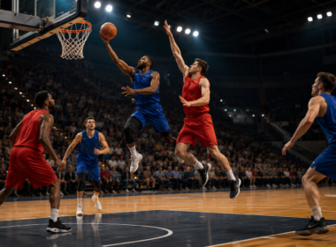 Representative image of a fast-paced 3-on-3 basketball game, reflecting BIG3 Basketball’s planned public listing through Graf Global Corp. and growing investor interest in GRAF, sports business, and SPAC-backed league expansion.