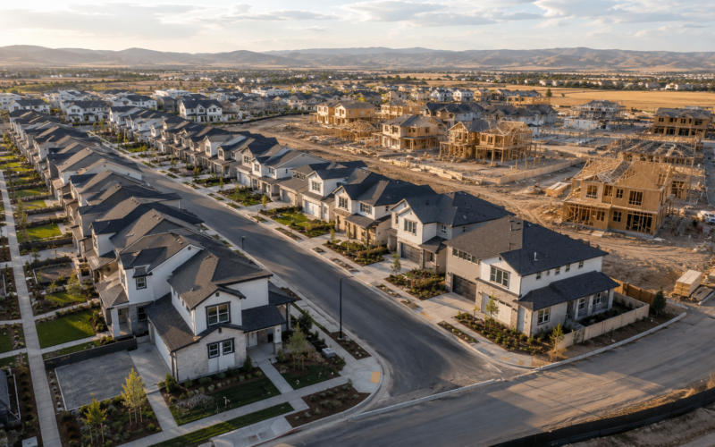Representative image of a large U.S. suburban housing development, reflecting Berkshire Hathaway’s $8.5 billion Taylor Morrison acquisition and its growing bet on the homebuilding market.