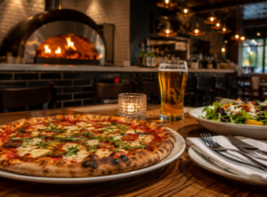 Representative image: Wood-fired pizza restaurant scene illustrating Brixx Wood Fired Pizza + Craft Bar’s Concord opening as the brand resumes expansion after a five-year pause.