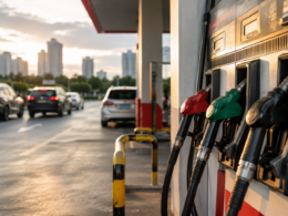 Representative image of fuel pumps at an urban gas station, illustrating how China’s gasoline and diesel price cut reflects weaker fuel demand, refinery pressure and shifting oil-market dynamics.