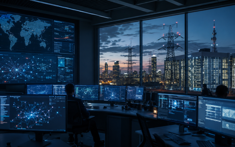 Representative image: A high-security cyber operations centre illustrates Dream’s $260 million funding round at a $3 billion valuation as sovereign AI, cybersecurity and critical-infrastructure defence gain momentum.