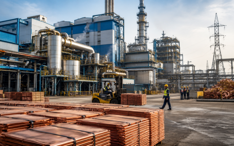 Hindustan Copper’s Lohum partnership highlights the planned revival of Gujarat Copper Plant as India sharpens its copper recycling, refining and critical minerals strategy. Representative image.