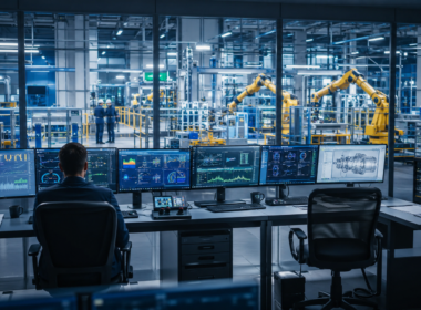 Representative image of industrial automation control room for Honeywell Technologies investor day, HON stock and Aerospace spin-off story.