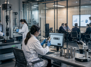 A modern testing laboratory reflects how Intertek’s global inspection and certification network became a £10.9 billion private equity target for EQT, highlighting the rising strategic value of compliance, quality assurance and industrial testing. Representative image.