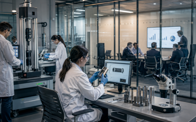 A modern testing laboratory reflects how Intertek’s global inspection and certification network became a £10.9 billion private equity target for EQT, highlighting the rising strategic value of compliance, quality assurance and industrial testing. Representative image.