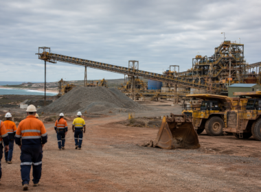 Representative image: Mining workers leave a remote processing site as Mineral Resources prepares to close the Lucky Bay garnet operation, putting about 110 jobs at risk only months after acquiring the Western Australian asset.