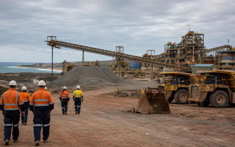 Representative image: Mining workers leave a remote processing site as Mineral Resources prepares to close the Lucky Bay garnet operation, putting about 110 jobs at risk only months after acquiring the Western Australian asset.